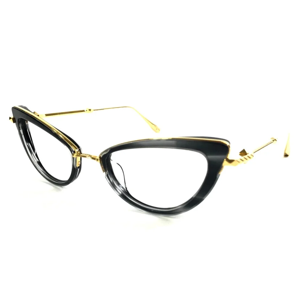 Valentino Eyeglasses Frame V-DAYDREAM VLX-123A Yellow Gold Black Swirl 51-19-140